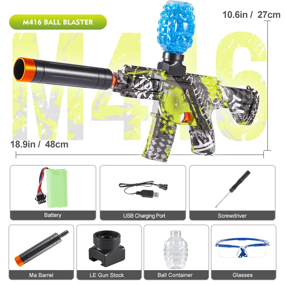 Electric  Gun Toys, Rechargeable Automatic Outdoor Toys for Team Family Activities, Perfect Gift(Bullets Excluded)