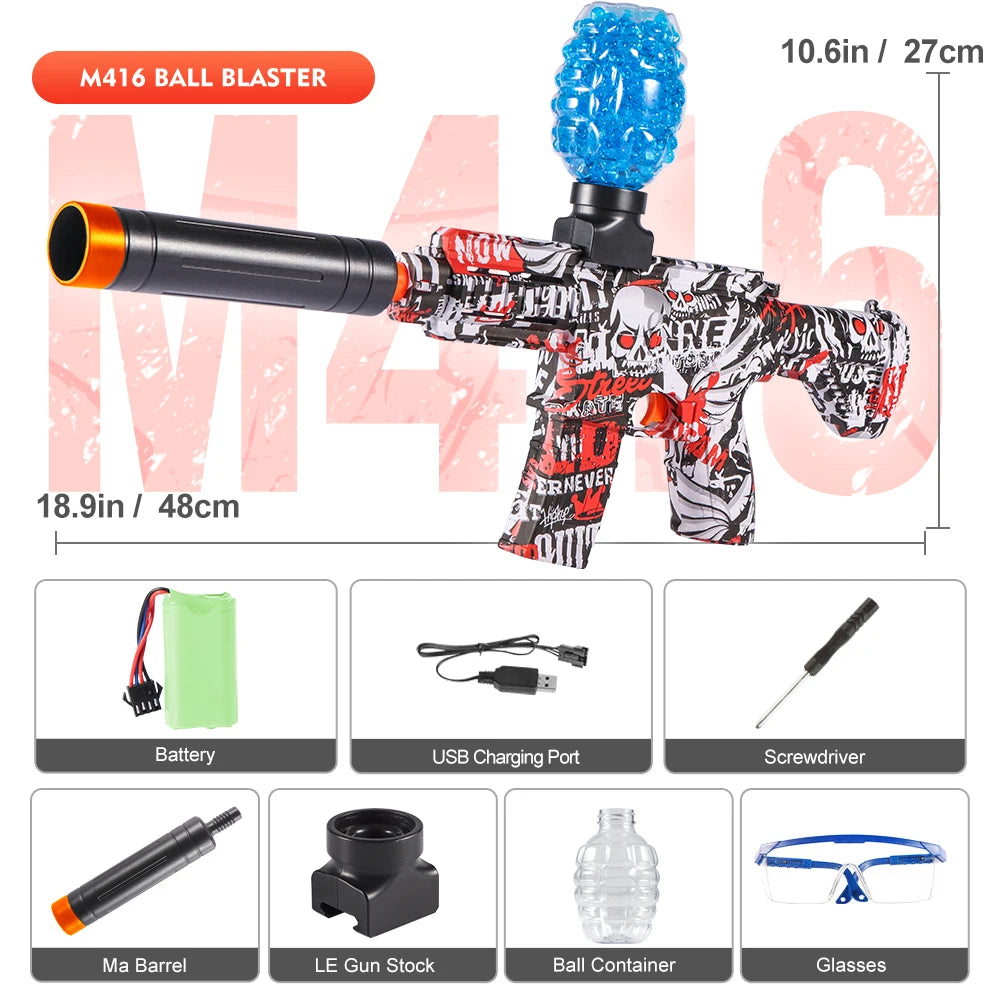 Electric  Gun Toys, Rechargeable Automatic Outdoor Toys for Team Family Activities, Perfect Gift(Bullets Excluded)